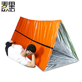 Orange PE Tube Tent